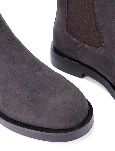 Жіночі черевики челсі MIRATON велюрові сірі - фото 5 - Miraton