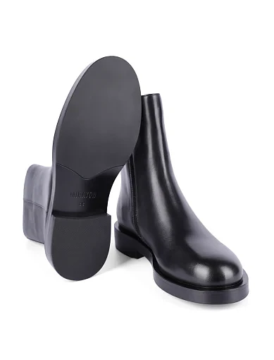 Жіночі черевики MIRATON шкіряні чорні - фото 4 - Miraton