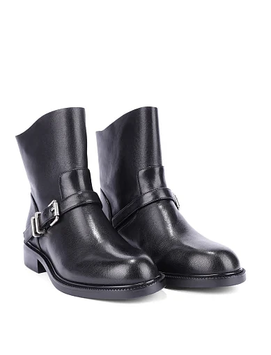 Жіночі черевики MIRATON шкіряні чорні - фото 3 - Miraton