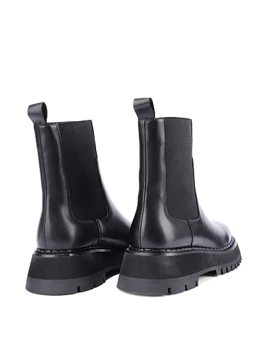 Жіночі черевики челсі MIRATON шкіряні чорні - фото 4 - Miraton