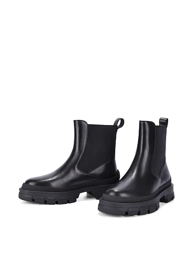 Жіночі черевики челсі MIRATON шкіряні чорні - фото 2 - Miraton