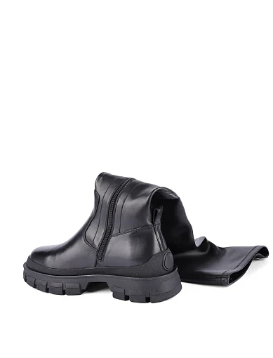 Жіночі ботфорти MIRATON шкіряні чорні - фото 2 - Miraton