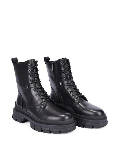 Жіночі черевики MIRATON шкіряні чорні - фото 3 - Miraton