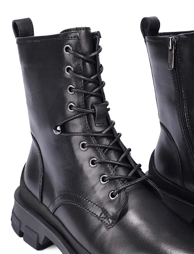 Жіночі черевики MIRATON шкіряні чорні - фото 5 - Miraton