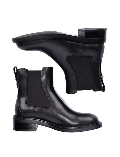 Жіночі черевики челсі Attizzare шкіряні чорні - фото 2 - Miraton