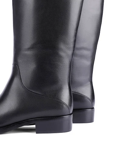 Женские сапоги Attizzare кожаные черные - фото 2 - Miraton