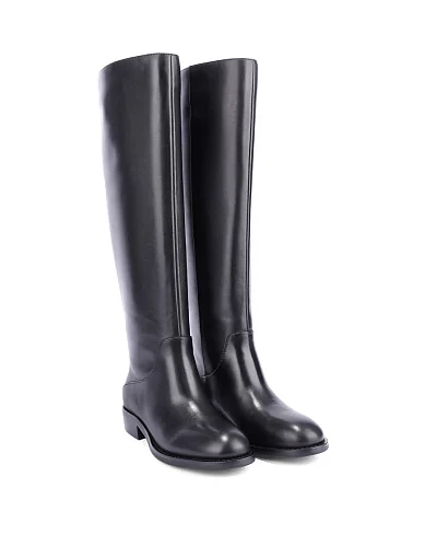 Женские сапоги Attizzare кожаные черные - фото 3 - Miraton