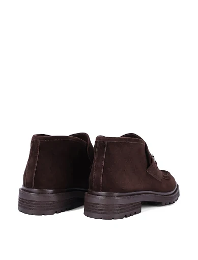 Женские ботинки MIRATON велюровые коричневые - фото 4 - Miraton