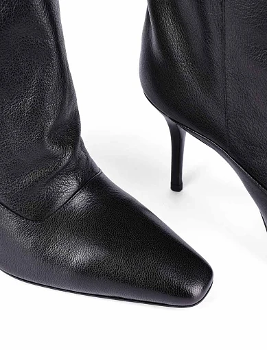 Жіночі чоботи MIRATON шкіряні чорні - фото 2 - Miraton