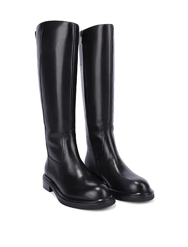 Жіночі чоботи Attizzare шкіряні чорні - фото 3 - Miraton