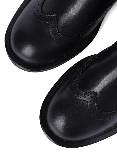 Женские ботинки челси Attizzare кожаные черные - фото 4 - Miraton