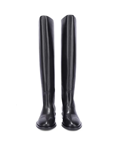 Женские сапоги Attizzare кожаные черные - фото 2 - Miraton