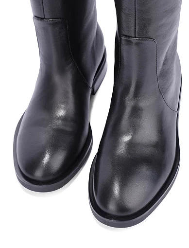 Женские сапоги Attizzare кожаные черные - фото 5 - Miraton