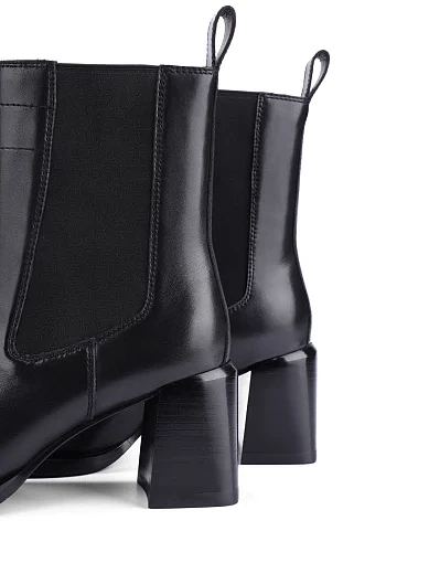 Жіночі черевики челсі MIRATON шкіряні чорні - фото 5 - Miraton