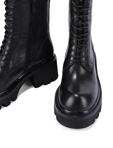 Жіночі черевики MIRATON шкіряні чорні - фото 5 - Miraton