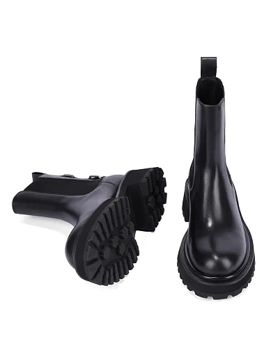 Жіночі черевики челсі MIRATON шкіряні чорні(FT309B-721) - фото 2 - Miraton