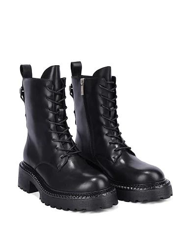 Жіночі черевики MIRATON шкіряні чорні - фото 3 - Miraton