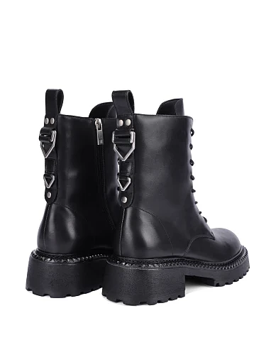 Жіночі черевики MIRATON шкіряні чорні - фото 4 - Miraton