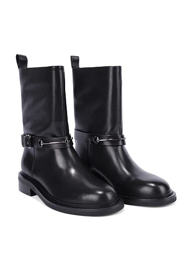 Женские ботинки Attizzare кожаные черные - фото 3 - Miraton