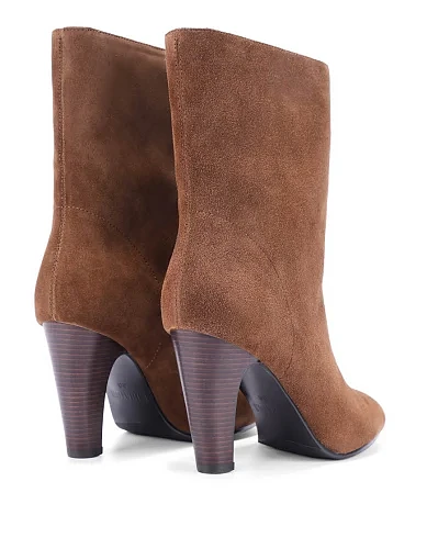 Женские ботинки MIRATON велюровые коричневые - фото 4 - Miraton