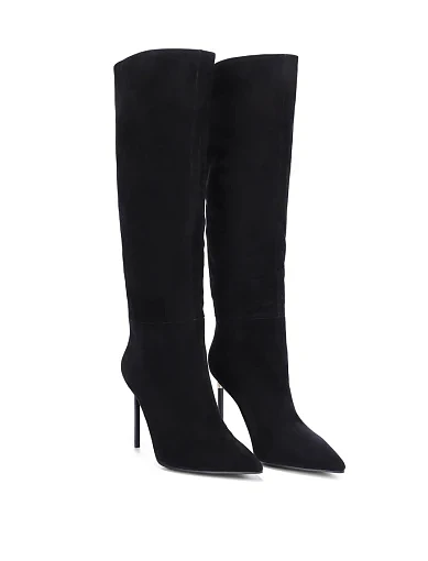 Жіночі чоботи MiaMay велюрові чорні - фото 2 - Miraton