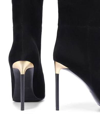 Жіночі чоботи MiaMay велюрові чорні - фото 4 - Miraton