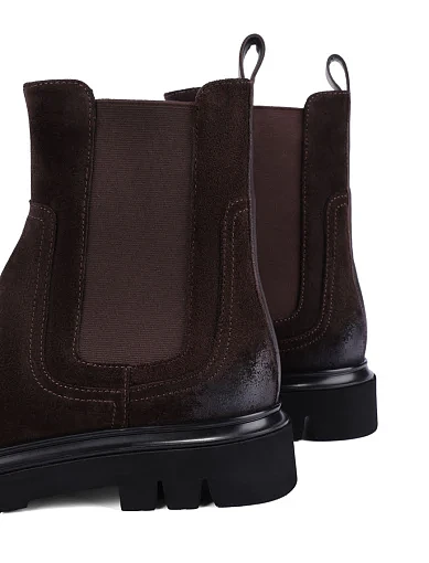 Жіночі черевики челсі Attizzare велюрові коричневі(AT0146R-358-1371) - фото 5 - Miraton