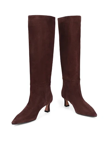 Жіночі чоботи BIANCA DI замшеві коричневі - фото 2 - Miraton