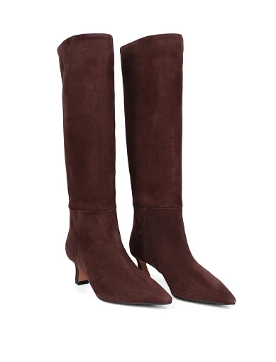 Жіночі чоботи BIANCA DI замшеві коричневі - фото 3 - Miraton