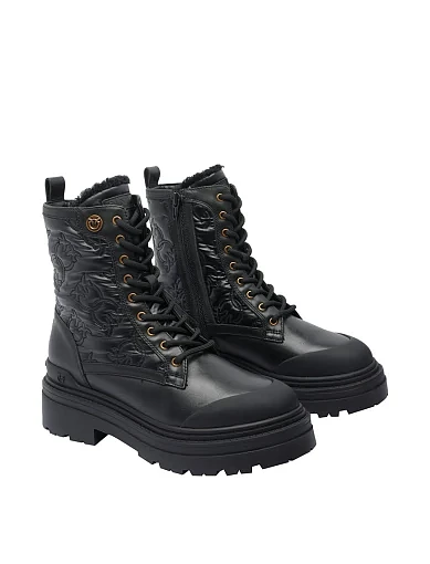 Жіночі черевики Pinko шкіряні чорні - фото 2 - Miraton