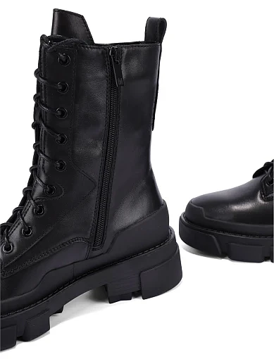 Жіночі черевики MIRATON шкіряні чорні - фото 2 - Miraton