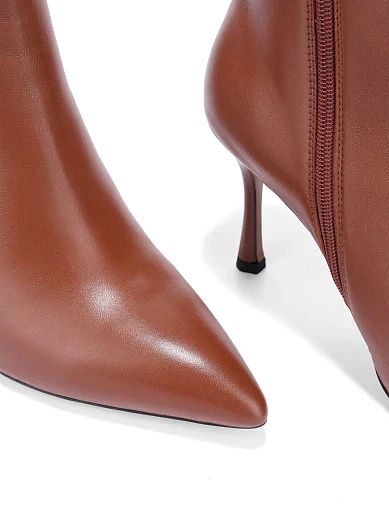 Жіночі черевики Mia May шкіряні коричневі - фото 6 - Miraton