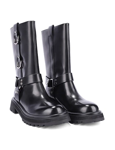 Жіночі черевики MIRATON шкіряні чорні - фото 3 - Miraton