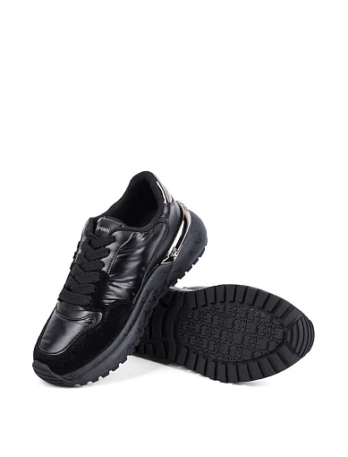 Жіночі кросівки Pinko шкіряні чорні - фото 2 - Miraton