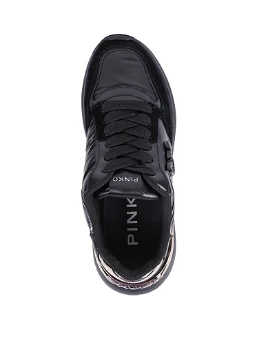 Жіночі кросівки Pinko шкіряні чорні - фото 5 - Miraton