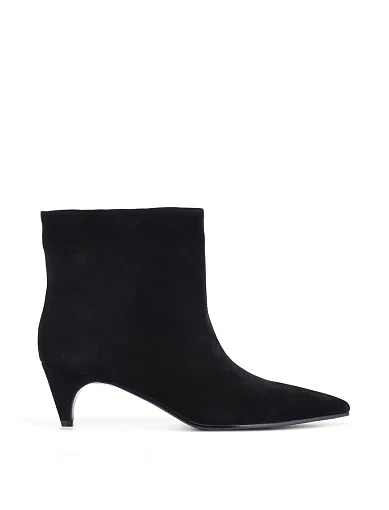 Жіночі черевики MIRATON велюрові чорні - фото 2 - Miraton