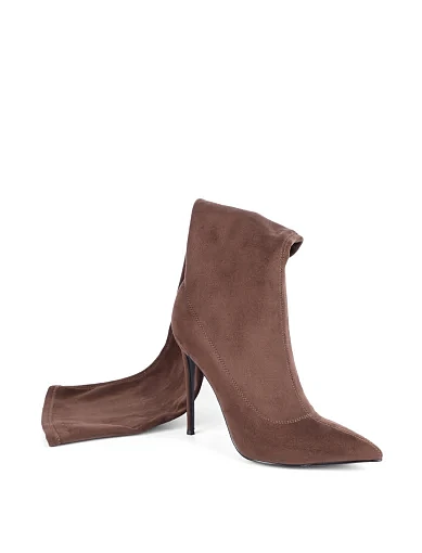 Жіночі ботфорти Mia May коричневі - фото 4 - Miraton