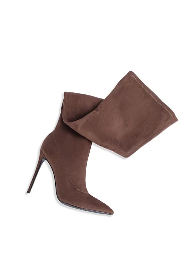 Жіночі ботфорти Mia May коричневі - фото 5 - Miraton