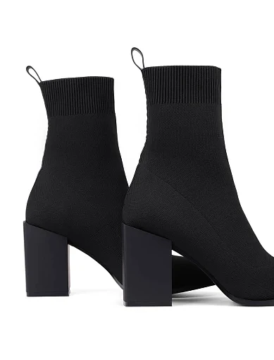 Жіночі черевики MIRATON тканинні чорні - фото 6 - Miraton