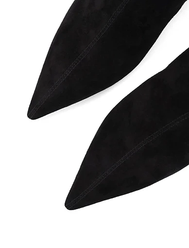 Жіночі черевики MIRATON велюрові чорні - фото 6 - Miraton