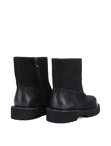 Жіночі черевики MIRATON з нубуку чорні - фото 4 - Miraton