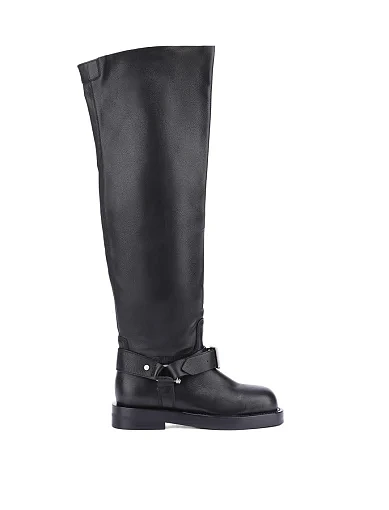 Жіночі ботфорти MIRATON шкіряні чорні - фото 2 - Miraton