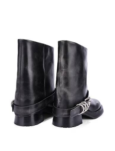 Жіночі черевики MIRATON шкіряні чорні - фото 4 - Miraton