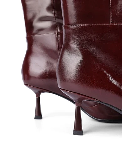 Жіночі чоботи MIRATON бордові - фото 2 - Miraton