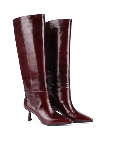 Жіночі чоботи MIRATON бордові - фото 3 - Miraton