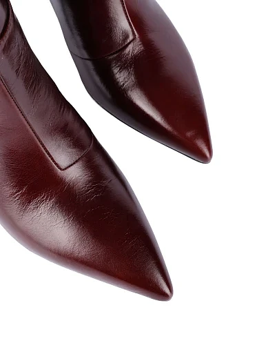 Жіночі чоботи MIRATON бордові - фото 5 - Miraton