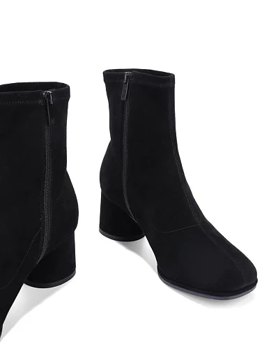 Женские ботинки MIRATON велюровые черные - фото 3 - Miraton