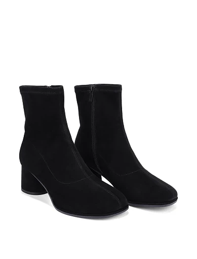 Женские ботинки MIRATON велюровые черные - фото 4 - Miraton