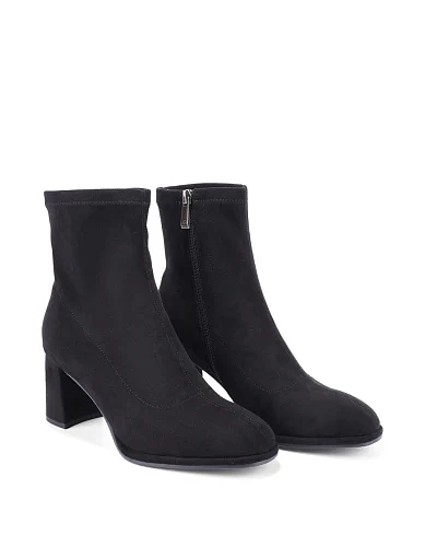 Женские ботинки Attizzare из искусственной замши черные - фото 3 - Miraton