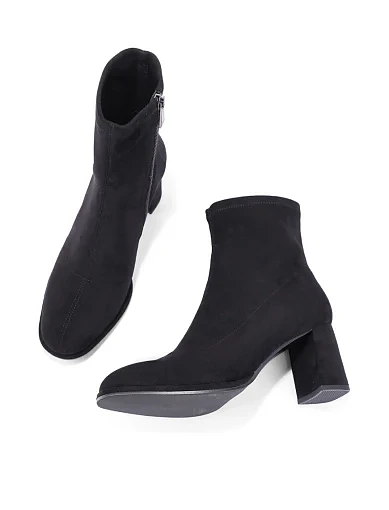 Женские ботинки Attizzare из искусственной замши черные - фото 5 - Miraton